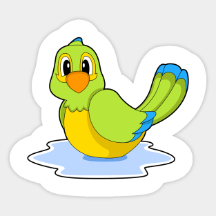 Parrot Swimming Sticker